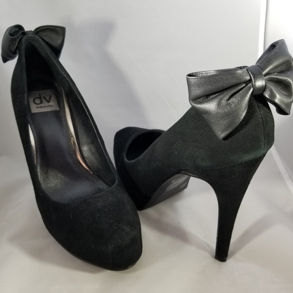 Dolce Vita Suede Bow Heels